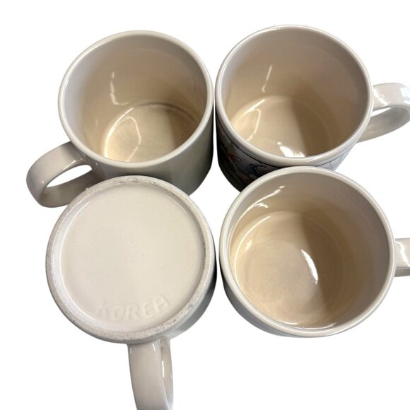 Vintage Ralph Lauren Polo Equestrian Coffee Mugs Cups Set of 4 - Picture 10 of 10